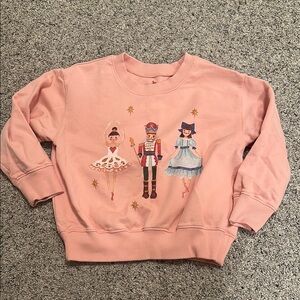 Toddler Pink Chicken Ballet and Nutcracker Sweatshirt